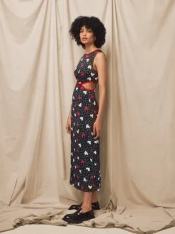 Annette Red Heart Print Dress -New Modern Dress Sales Lookbook 13 068