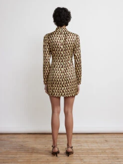 New Modern Dress Sales -New Modern Dress Sales allegra chocolate tile print mini dress by kitri studio 29136631431219