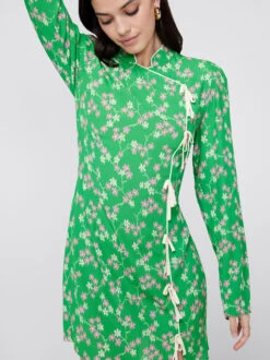Allegra Green Floral Mini Dress -New Modern Dress Sales allegra green floral mini dress by kitri studio 40669699604780