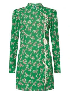 Allegra Green Floral Mini Dress -New Modern Dress Sales allegra green floral mini dress by kitri studio 41066166583596