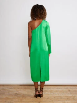 Amber Green One Shoulder Dress -New Modern Dress Sales amber green one shoulder dress by kitri studio 29468959408179