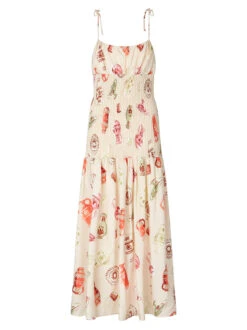 Andrea Ivory Pottery Print Maxi Dress -New Modern Dress Sales andrea ivory pottery print maxi dress by kitri studio 44959419334956