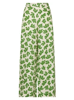 Angelina Leaf Print Wide Leg Trousers -New Modern Dress Sales angelina leaf print wide leg trousers by kitri studio 41161152987436