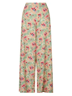 Angelina Primrose Print Wide Leg Trousers -New Modern Dress Sales angelina primrose print wide leg trousers by kitri studio 43934945149228