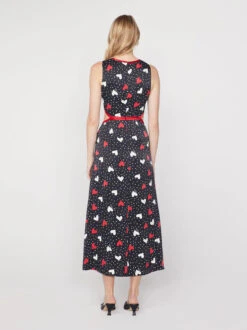 Annette Red Heart Print Dress -New Modern Dress Sales annette red heart print dress by kitri studio 43311281832236