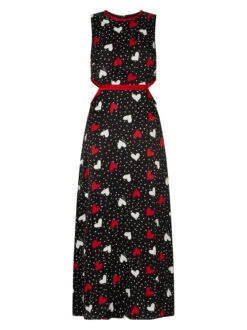 Annette Red Heart Print Dress -New Modern Dress Sales annette red heart print dress by kitri studio 43311566356780