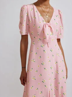 Bell Pink Daisy Midi Dress -New Modern Dress Sales bell pink daisy midi dress by kitri studio 28838830800947