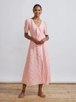 Bell Pink Daisy Midi Dress
