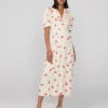 Bethany Pansy Print Tea Dress