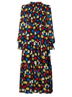 Betsy Navy Floral Shirred Maxi Dress 7 Betsy Navy Floral Shirred Maxi Dress -New Modern Dress Sales betsy navy floral shirred maxi dress by kitri studio 40258456748332