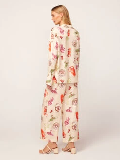 Cady Ivory Pottery Print Shirt -New Modern Dress Sales cady ivory pottery print shirt by kitri studio 44959574851884