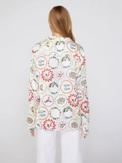 Cady Vintage Plates Shirt -New Modern Dress Sales cady vintage plates shirt by kitri studio 40258573631788