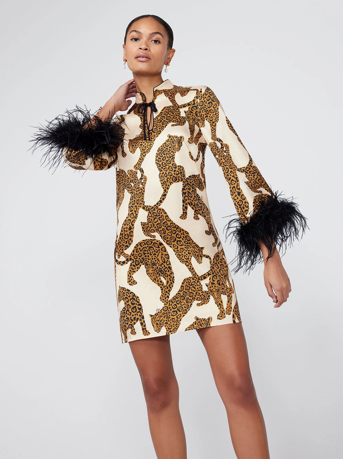 Carlotta Leopards Print Mini Dress 3 Carlotta Leopards Print Mini Dress - Image 3