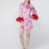 Carlotta Pink Chain Print Mini Dress