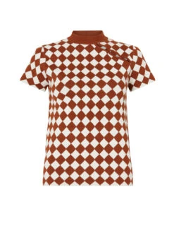 Catalina Checker Knit Top -New Modern Dress Sales catalina checker knit top by kitri studio 29131100684339