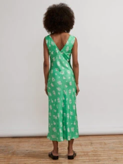 Claire Green Mono Floral Slip Dress -New Modern Dress Sales claire green mono floral slip dress by kitri studio 28905307766835