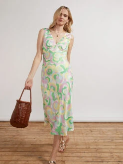 Claire Multi Floral Swirl Slip Dress -New Modern Dress Sales claire multi floral swirl slip dress by kitri studio 28887659970611