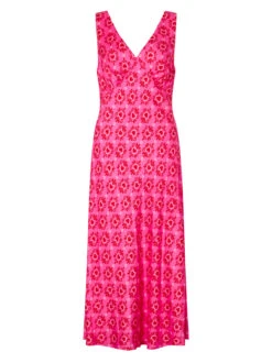 Claire Pink Heart Print Slip Dress -New Modern Dress Sales claire pink heart print slip dress by kitri studio 44023073866028
