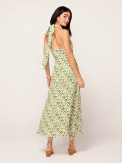 Claudia Green Wave Print Midi Dress -New Modern Dress Sales claudia green wave print midi dress by kitri studio 44960880722220