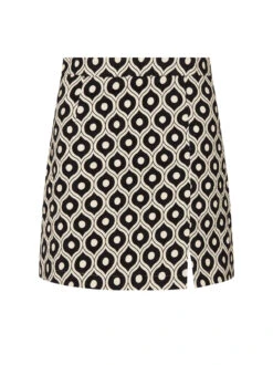 Colette Black Wallpaper Print Jacquard Mini Skirt -New Modern Dress Sales colette black wallpaper print jacquard mini skirt by kitri studio 29136890331187