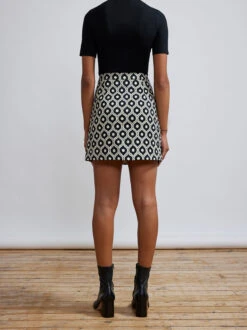 New Modern Dress Sales -New Modern Dress Sales colette black wallpaper print jacquard mini skirt by kitri studio 29136890363955
