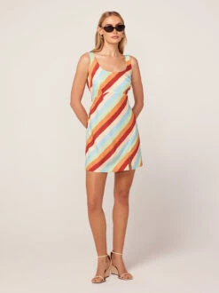 Connie Multi Stripe Mini Dress -New Modern Dress Sales connie multi stripe mini dress by kitri studio 44982207512876
