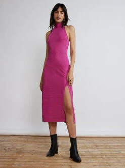 Constance Pink Lurex Knit Dress -New Modern Dress Sales constance pink lurex knit dress by kitri studio 29469233610803