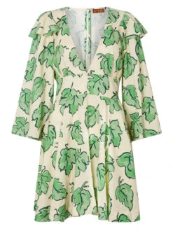 Cordelia Green Vine Leaf Mini Dress -New Modern Dress Sales cordelia green vine leaf mini dress by kitri studio 44501324628268