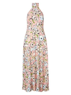 Dakota Pink Floral Print Halterneck Maxi Dress -New Modern Dress Sales dakota pink floral print halterneck maxi dress by kitri studio 44982262137132