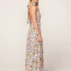 Dakota Pink Floral Print Halterneck Maxi Dress