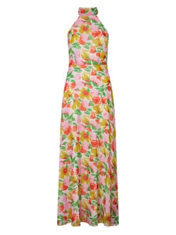 Dakota Pink Garden Floral Halterneck Maxi Dress -New Modern Dress Sales dakota pink garden floral halterneck maxi dress by kitri studio 44068836606252