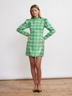 New Modern Dress Sales -New Modern Dress Sales danika green check flannel mini dress by kitri studio 29136790323251