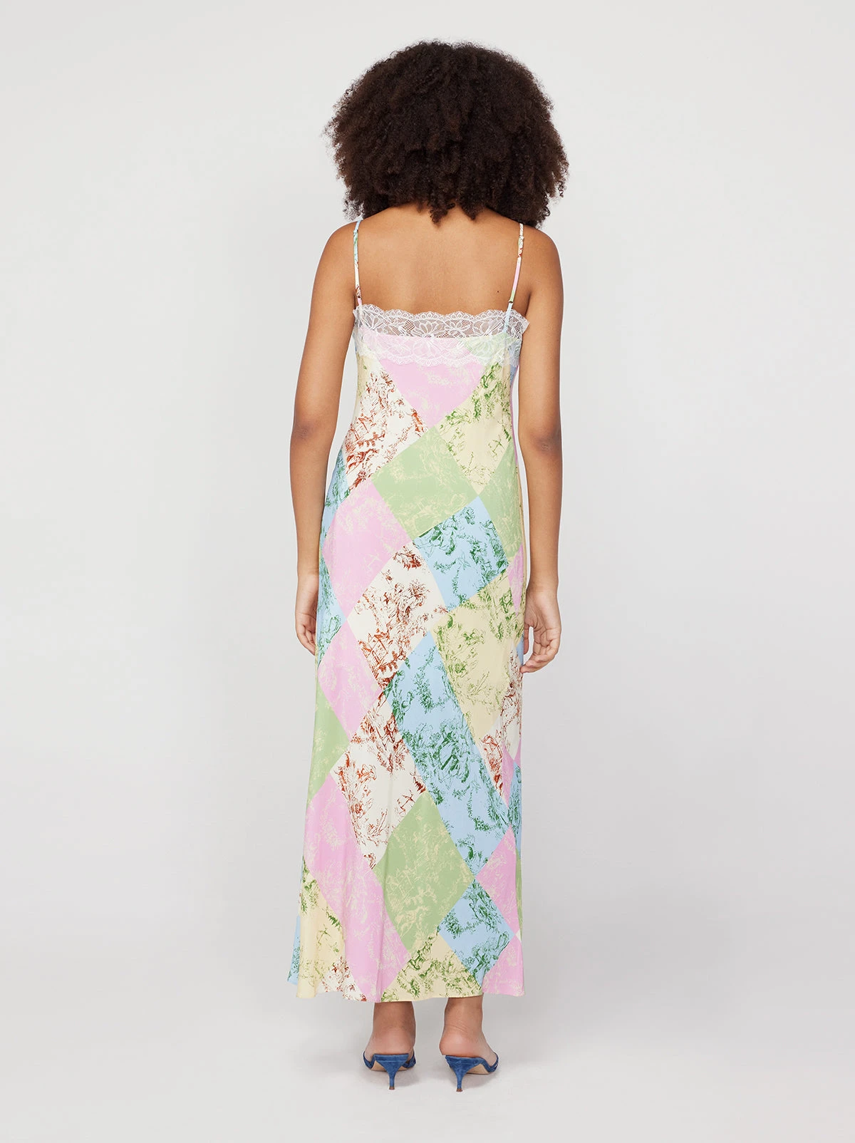 Daphne Patched Toile De Jouy Maxi Slip Dress 4 Daphne Patched Toile De Jouy Maxi Slip Dress - Image 4