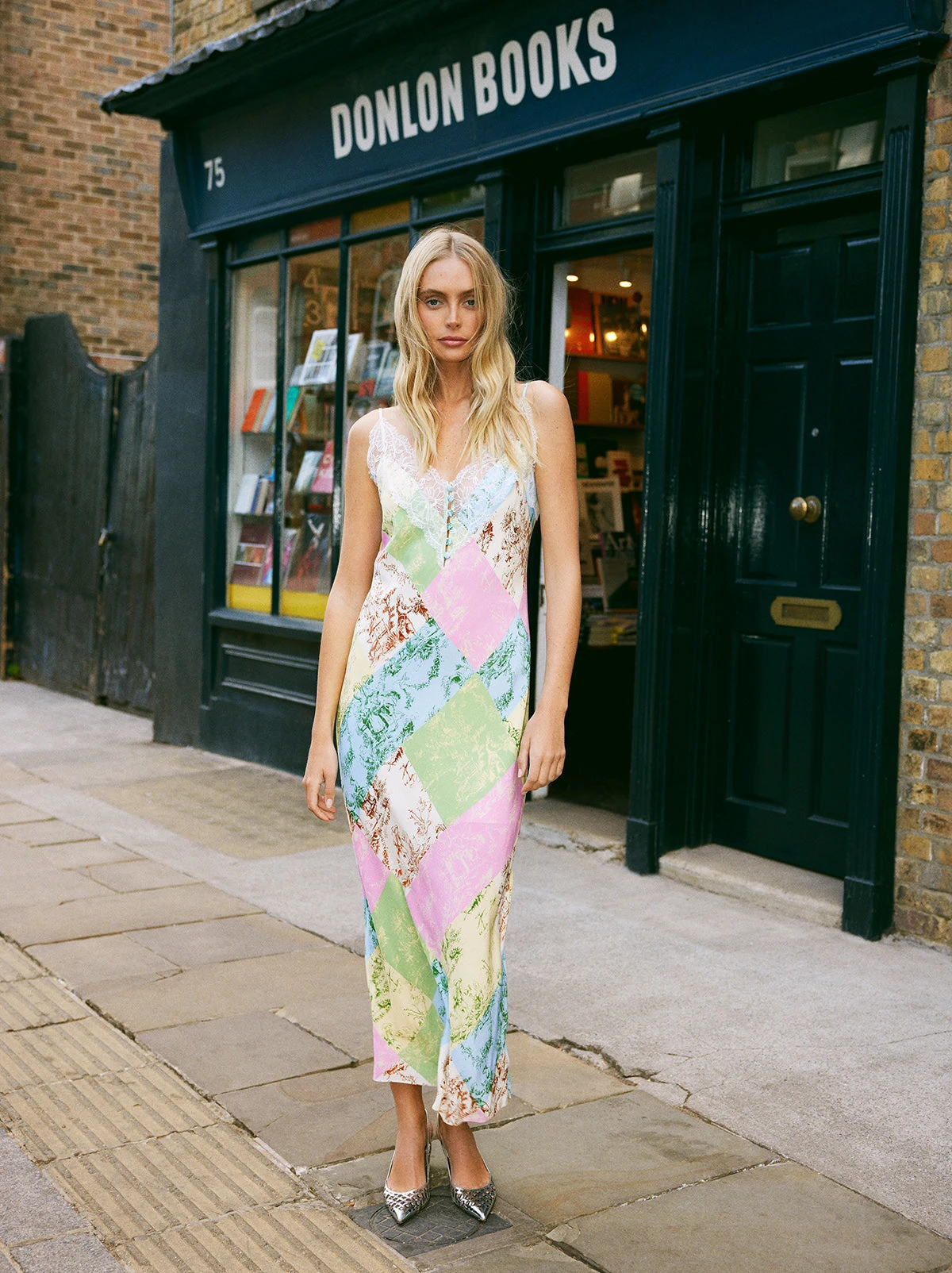 Daphne Patched Toile De Jouy Maxi Slip Dress 1 Daphne Patched Toile De Jouy Maxi Slip Dress