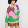 Darina Multi Stripe Intarsia Sweater