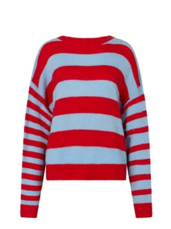 Darina Watermelon Stripe Sweater -New Modern Dress Sales darina watermelon stripe sweater by kitri studio 43497494085932