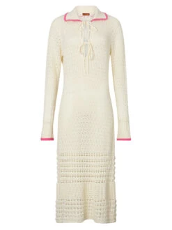 Delilah Ivory Crochet Knit Dress -New Modern Dress Sales delilah ivory crochet knit dress by kitri studio 43506223350060