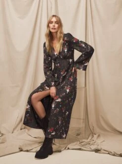 Dolores Black Cherub Print Dress -New Modern Dress Sales dolores black cherub print dress by kitri studio 43189095072044