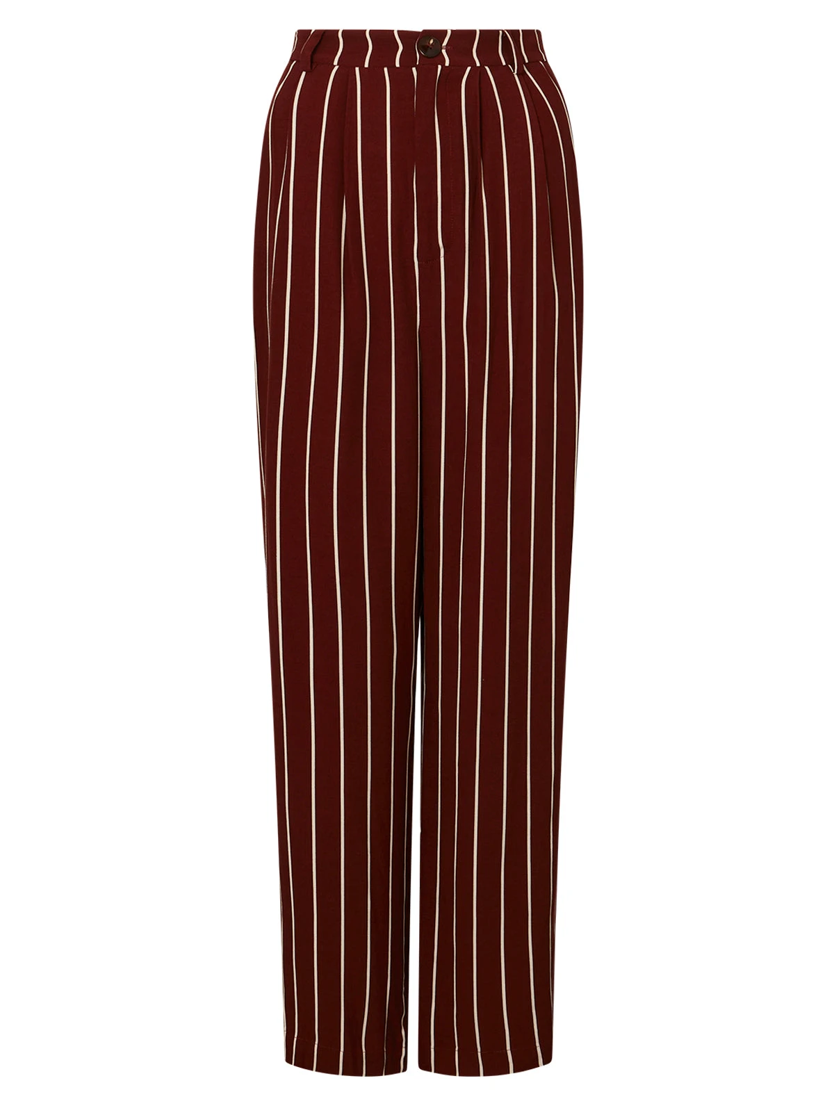 Edith Mocha Stripe Wide-Leg Trousers 5 Edith Mocha Stripe Wide-Leg Trousers - Image 5
