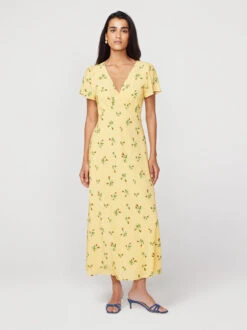 Effie Buttercup Rosebud Midi Dress