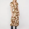 Effie Leopards Print Midi Dress