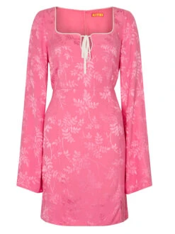 Elspeth Pink Floral Jacquard Mini Dress 9 Elspeth Pink Floral Jacquard Mini Dress -New Modern Dress Sales elspeth pink floral jacquard mini dress by kitri studio 43507771179308