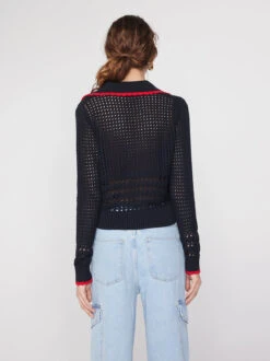 Evie Black Crochet Knit Cardigan -New Modern Dress Sales evie black crochet knit cardigan by kitri studio 43505523130668