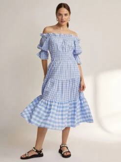 Fonteyn Blue Gingham Dress