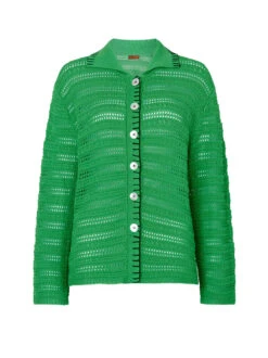 Gaia Green Crochet Knit Cardigan -New Modern Dress Sales gaia green crochet knit cardigan by kitri studio 41290480451884