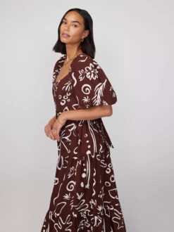 Gianna Coco Palm Print Maxi Dress -New Modern Dress Sales gianna coco palm print maxi dress by kitri studio 41351707525420