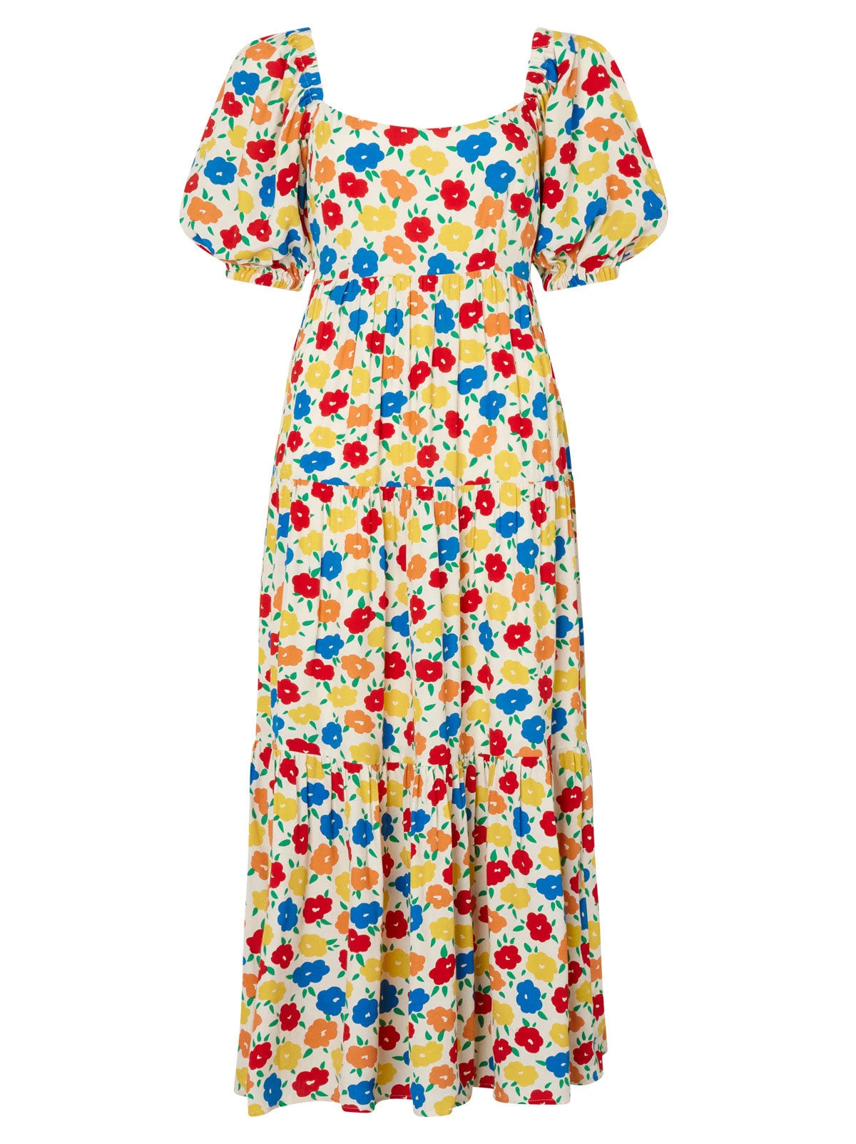 Gianna Tie Back Yellow Floral Maxi Dress 4 Gianna Tie Back Yellow Floral Maxi Dress - Image 4