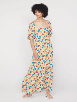 Gianna Tie Back Yellow Floral Maxi Dress 6 Gianna Tie Back Yellow Floral Maxi Dress -New Modern Dress Sales gianna tie back yellow floral maxi dress by kitri studio 41667517841708