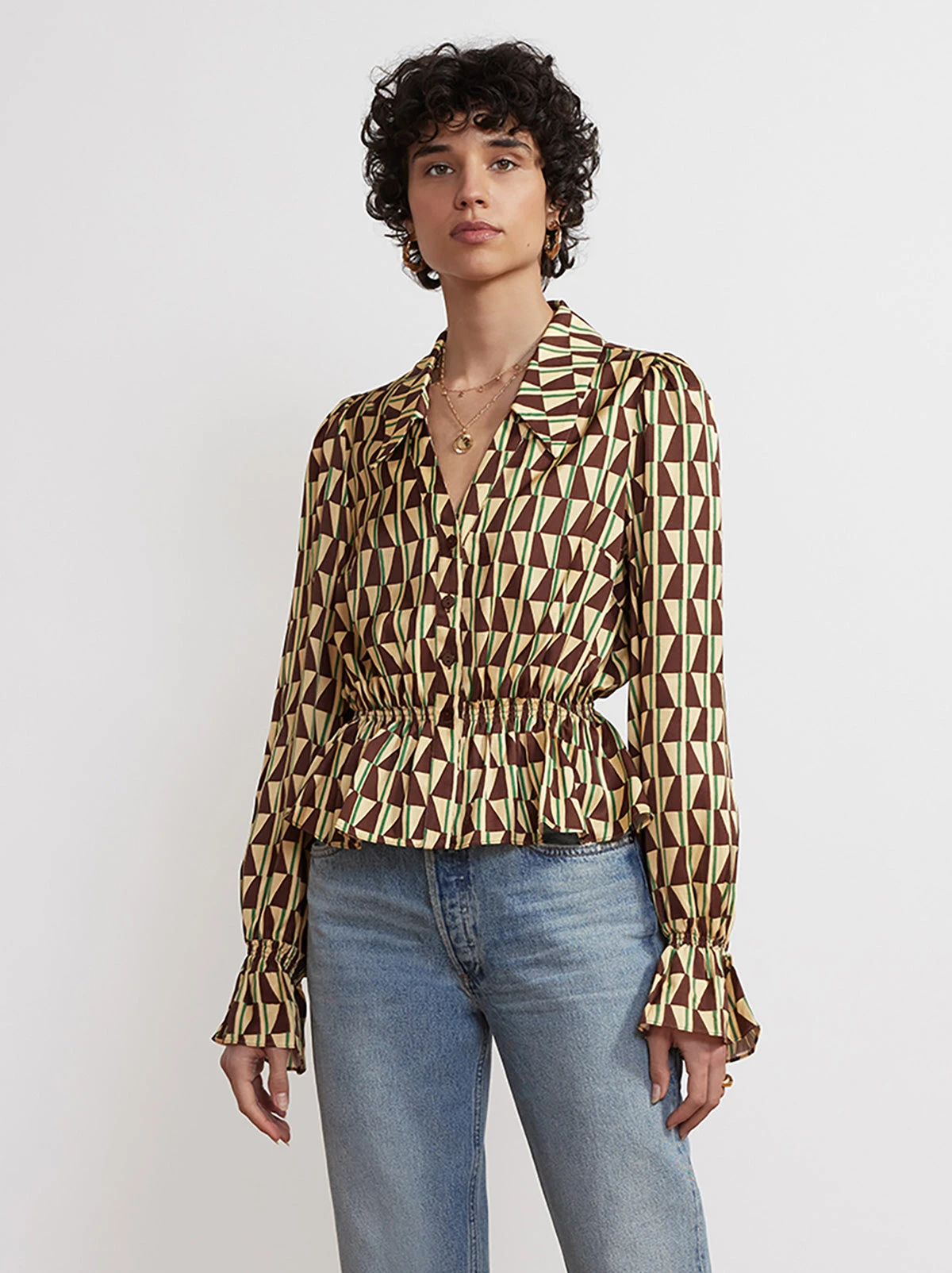 Gloria Chocolate Tile Print Top 1 Gloria Chocolate Tile Print Top