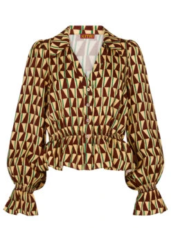 Gloria Chocolate Tile Print Top 7 Gloria Chocolate Tile Print Top -New Modern Dress Sales gloria chocolate tile print top by kitri studio 29136637165619